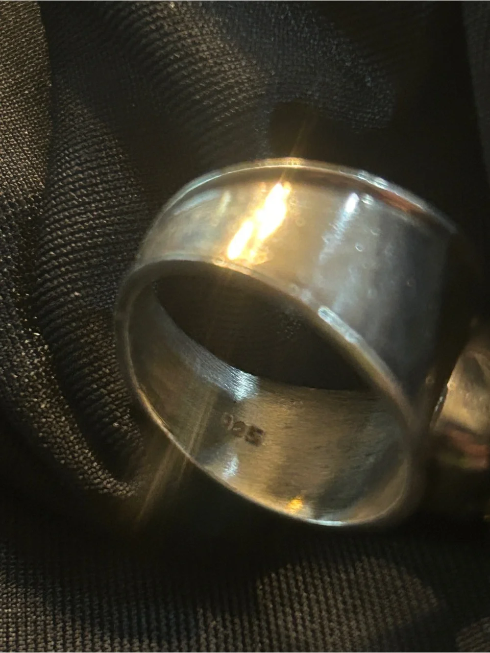 Moldavite Sterling Silver Ring - Picture 3 of 5